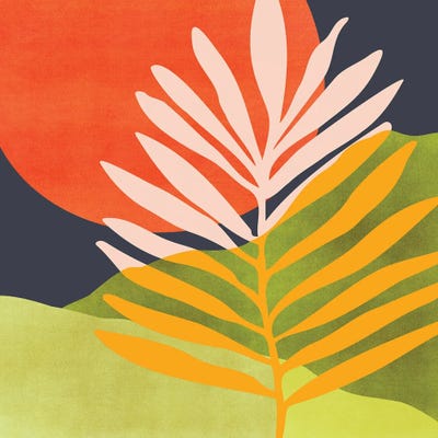 Maximal Sunset Scene by Modern Tropical framed wall art