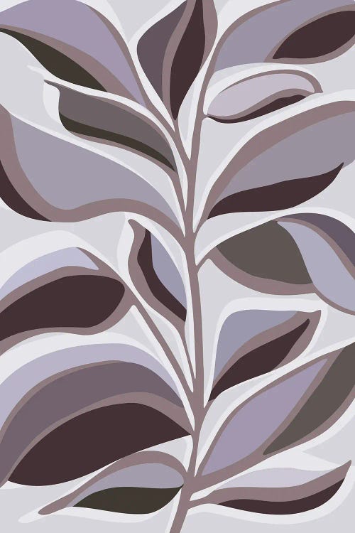 Lavender Floral Abstract by Modern Tropical wall art
