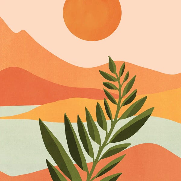 Modern Tropical: Western Mountain Landscape by Modern Tropical