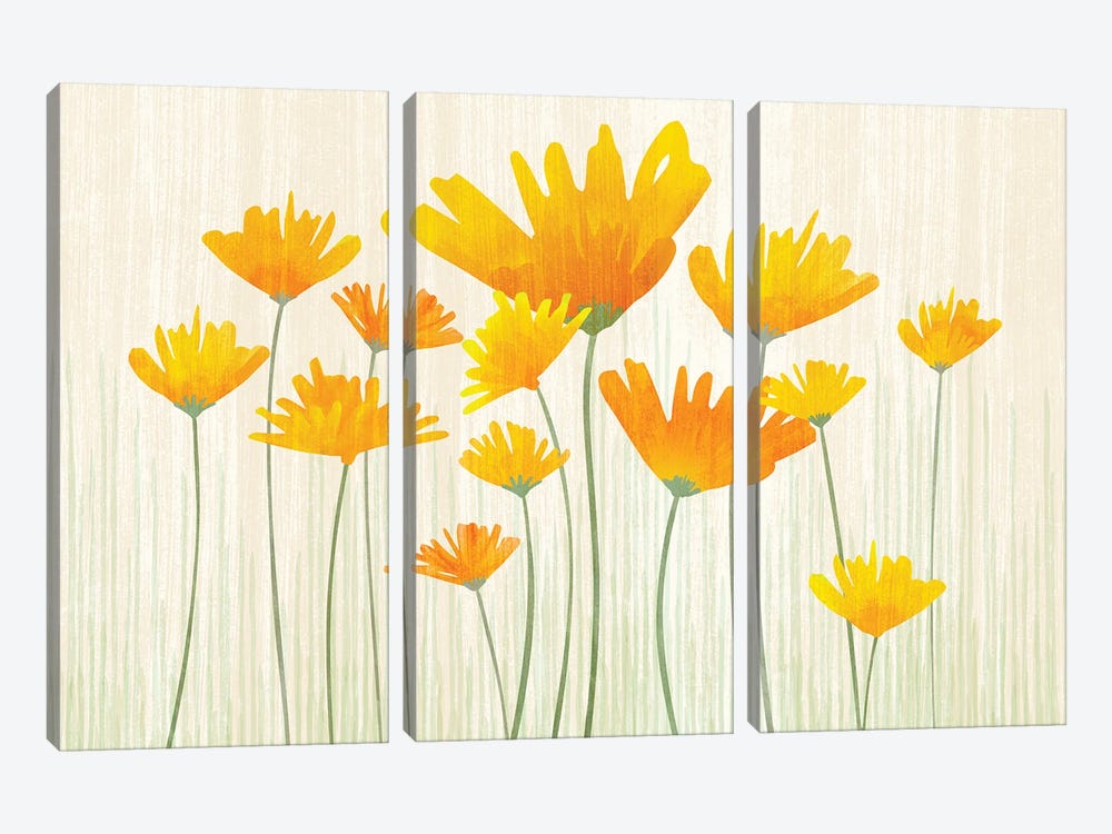 Poppy Field by Modern Tropical 3-piece Art Print
