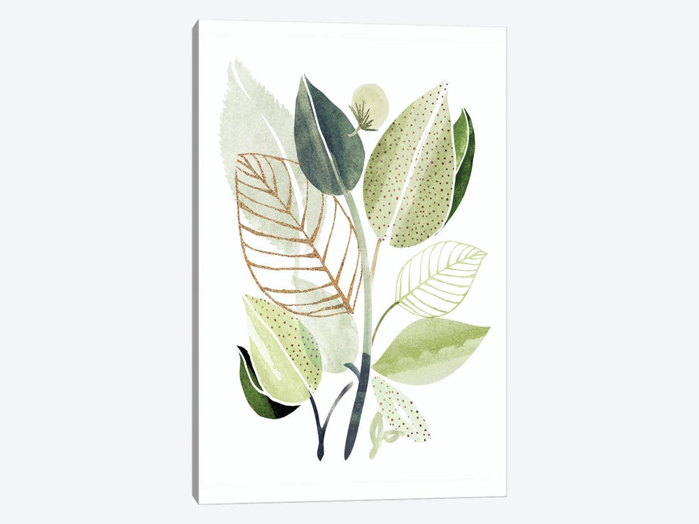 Spring Botanical Collage by Modern Tropical 1-piece Canvas Print