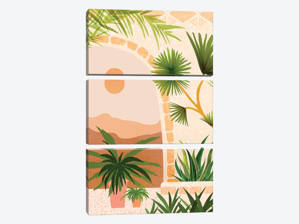 Southwest Summer Scene by Modern Tropical 3-piece Art Print