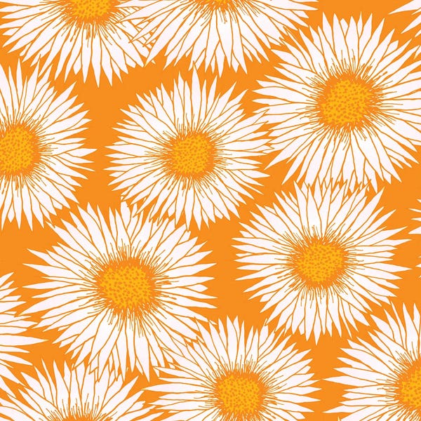 Fine Art Print: Orange Sunflowers by Modern Tropical