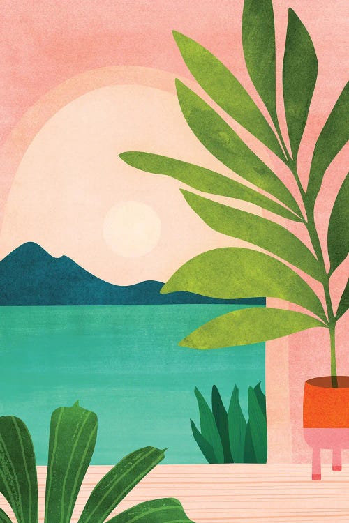 Summer Vacation by Modern Tropical wall art
