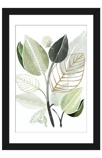 Forest Bouquet Paper Art Print - Modern Tropical