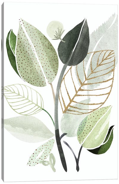 Forest Bouquet Canvas Art Print - Tropical Décor