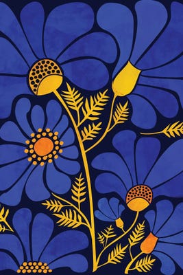 Wildflower Garden Canvas Artwork by Modern Tropical | iCanvas