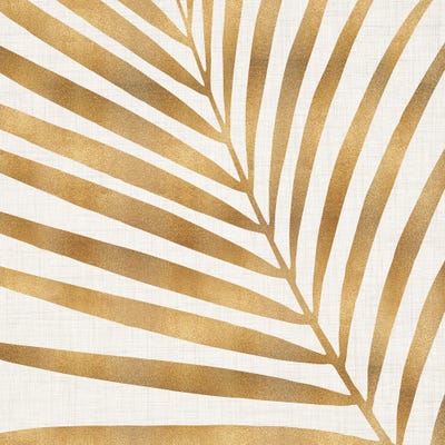 Gold Palm Leaf by Modern Tropical framed wall art