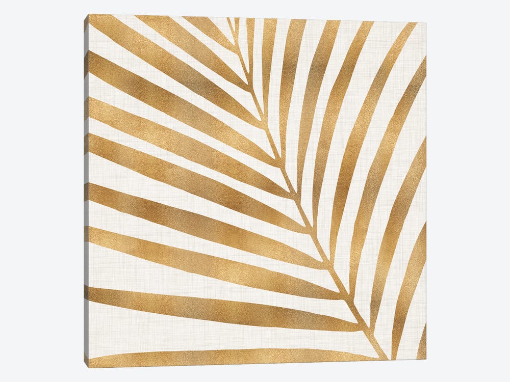 Gold Palm Leaf 1-piece Art Print