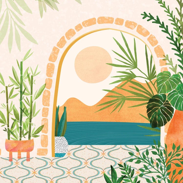 Villa View by Modern Tropical wall art