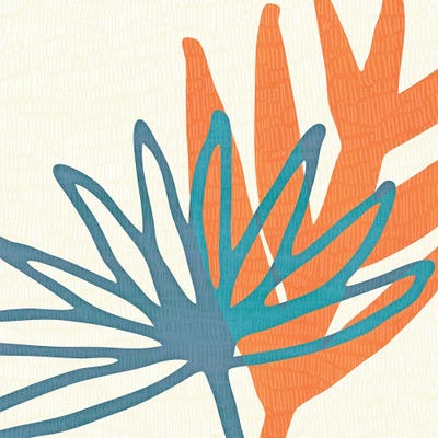 Mid Century Nature Print by Modern Tropical canvas print