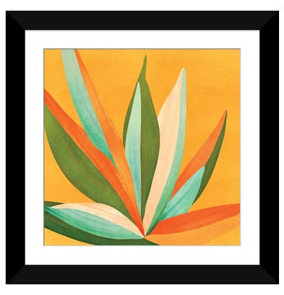 Colorful Agave Paper Art Print - Modern Tropical