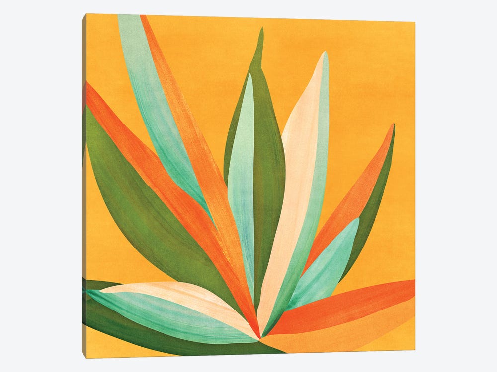 Colorful Agave by Modern Tropical 1-piece Canvas Artwork