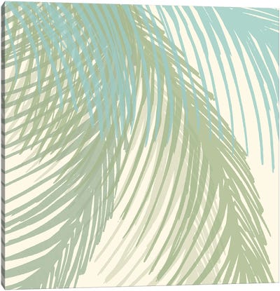 Coastal Palms Canvas Art Print - Modern Tropical