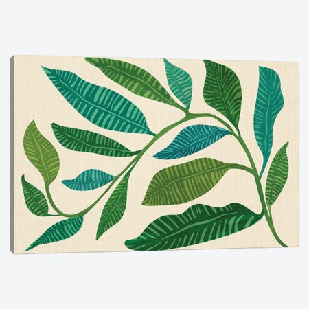 Let's Go Botanical Canvas Print #MTP284} by Modern Tropical Canvas Art Print