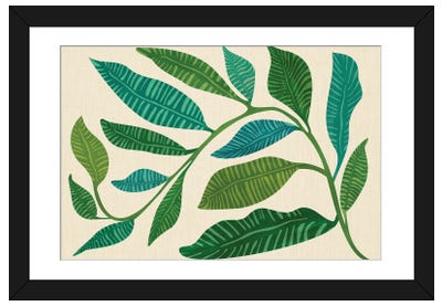 Let's Go Botanical Paper Art Print - Modern Tropical