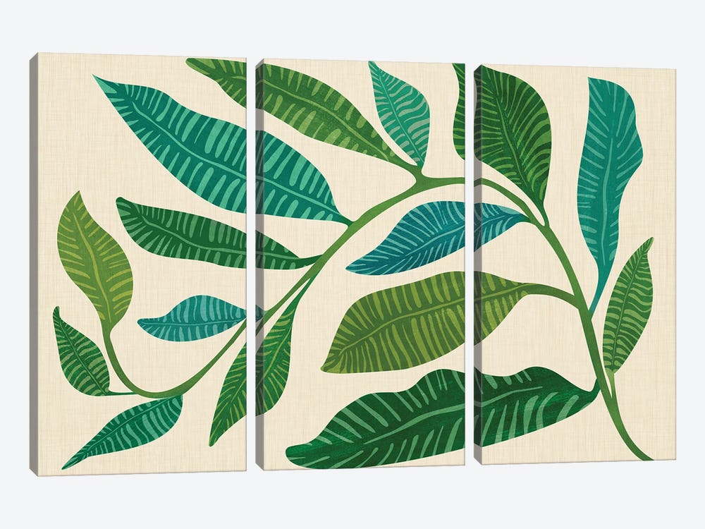 Let's Go Botanical by Modern Tropical 3-piece Art Print
