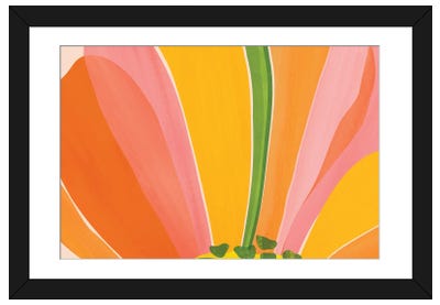 Rainbow Bloom Botanical Paper Art Print - Modern Tropical