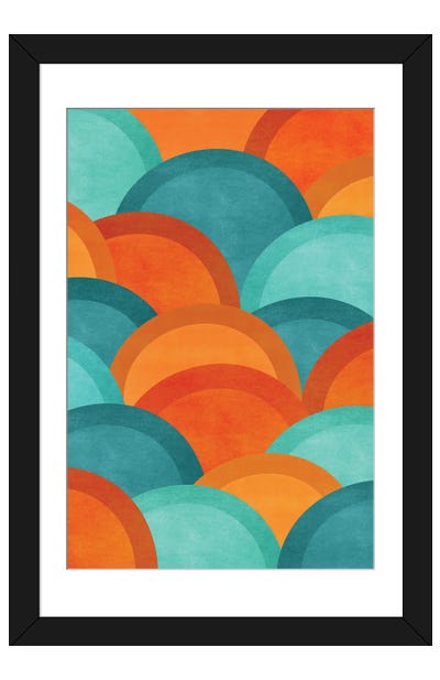 So Many Sunsets Paper Art Print - Modern Tropical