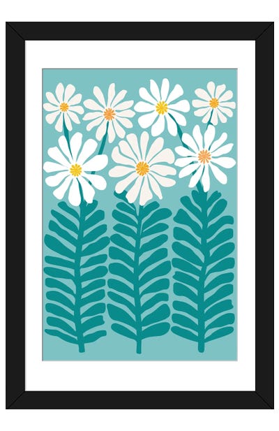 The Flower Garden Paper Art Print - Modern Tropical