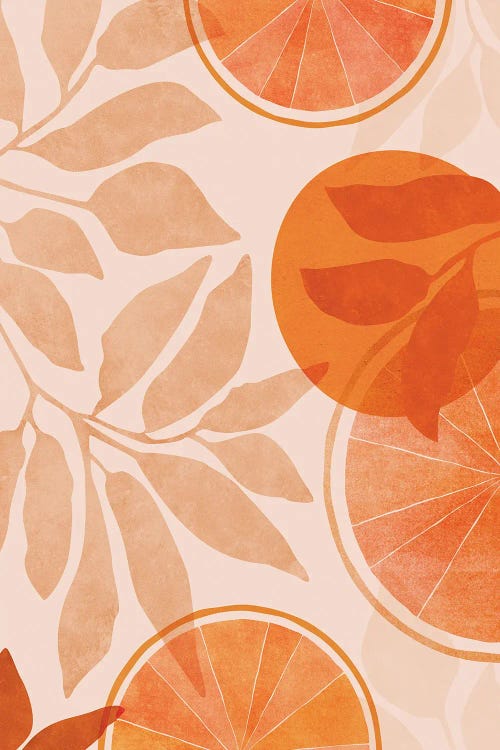 Citrus Collage by Modern Tropical wall art