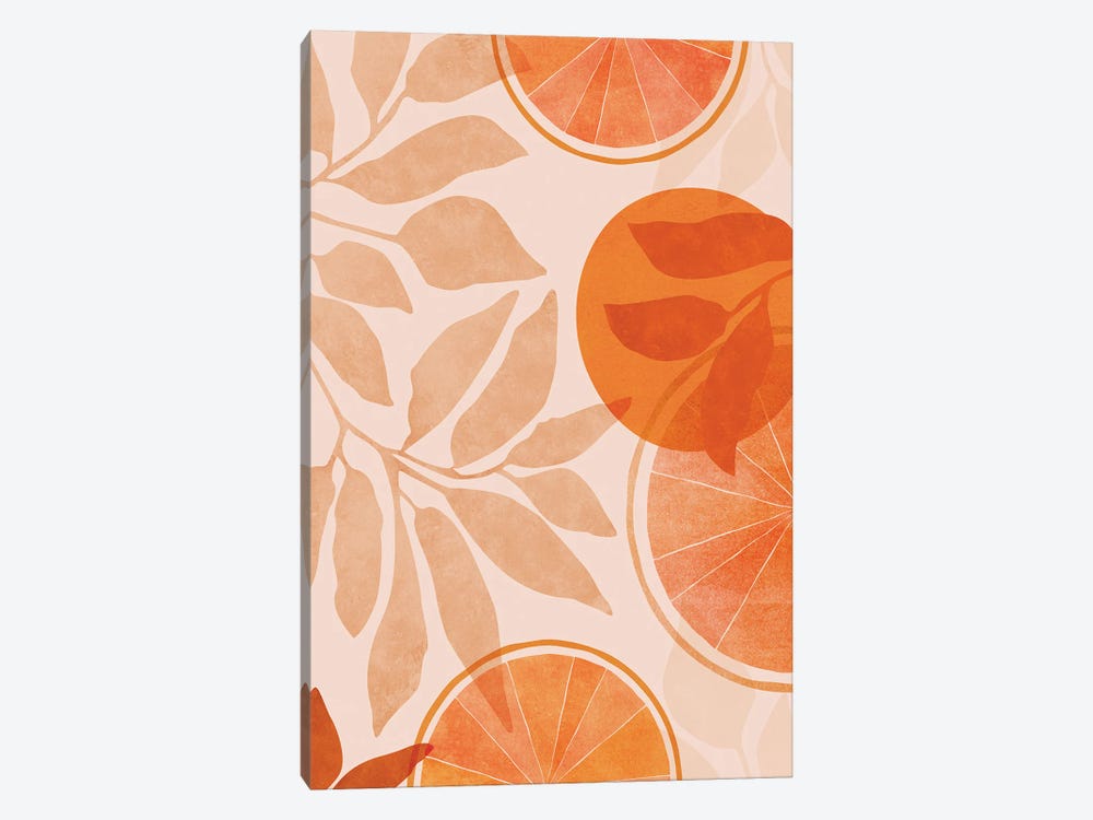 Citrus Collage by Modern Tropical 1-piece Canvas Print
