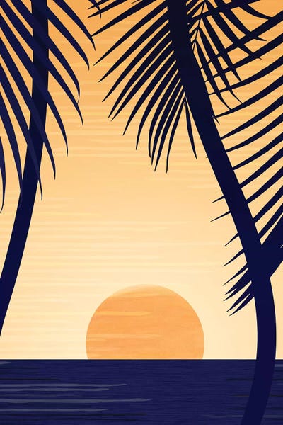 Beach Lover: Golden Sunset by Modern Tropical