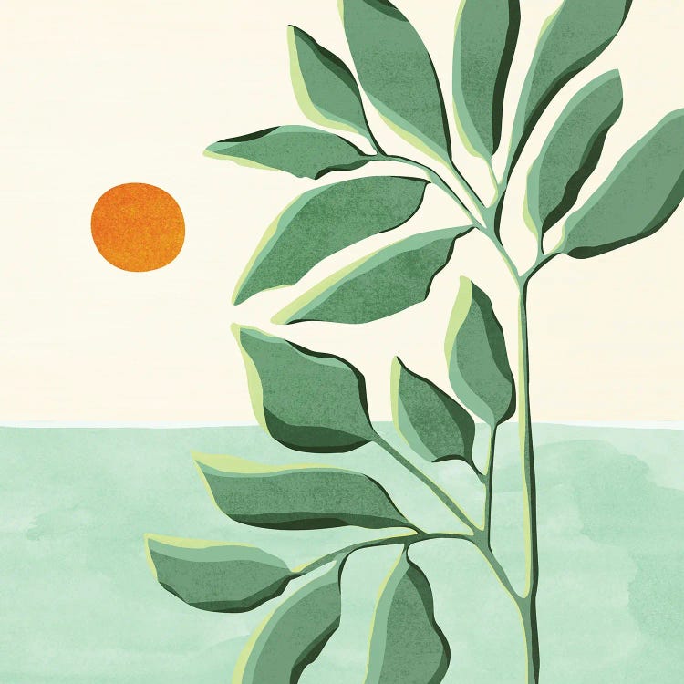 Sunset At The Beach House II by Modern Tropical wall art