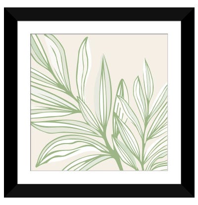 Wild Spring Meadow Paper Art Print - Modern Tropical