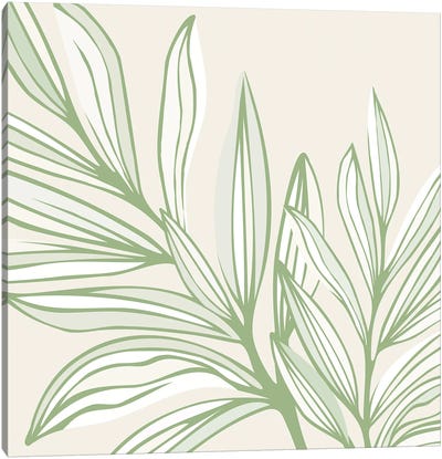 Wild Spring Meadow Canvas Art Print - Modern Tropical