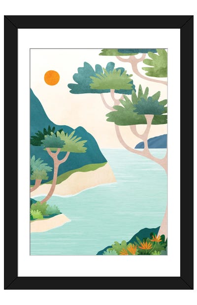 A Perfect Moment Paper Art Print - Modern Tropical