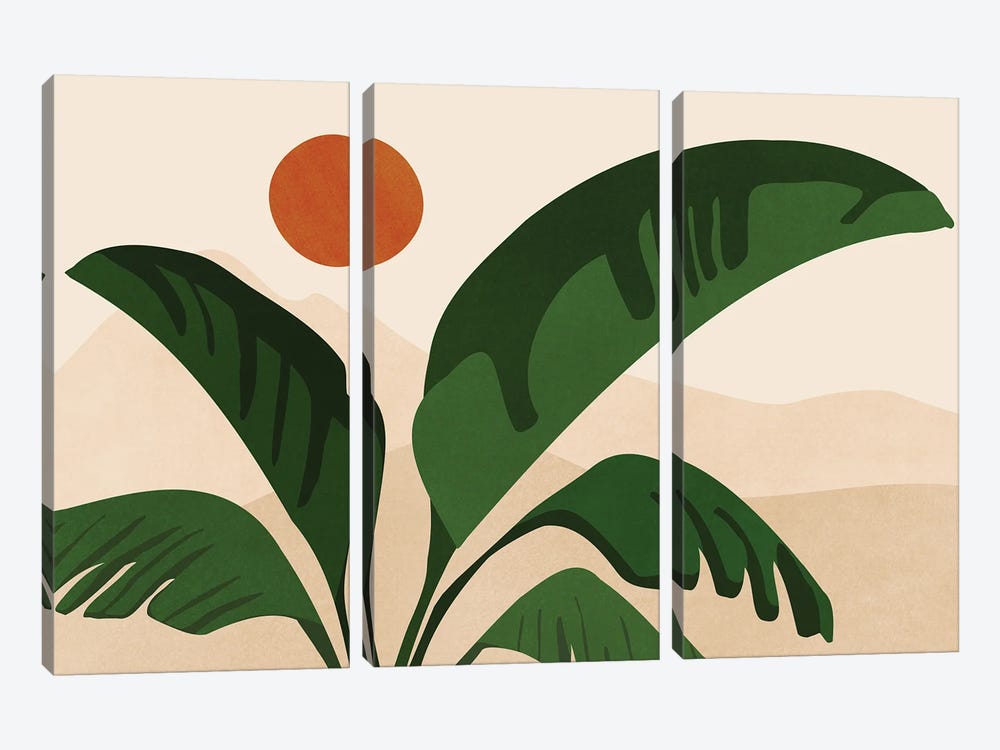 Spirit Of The Tropics by Modern Tropical 3-piece Art Print