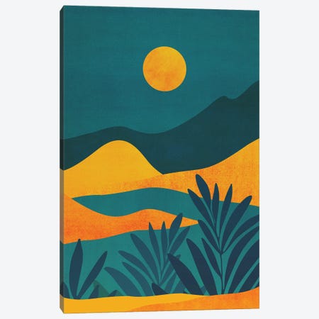 Moonrise Canyon Canvas Print #MTP321} by Modern Tropical Canvas Print