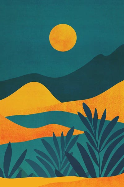 Modern Tropical: Moonrise Canyon by Modern Tropical
