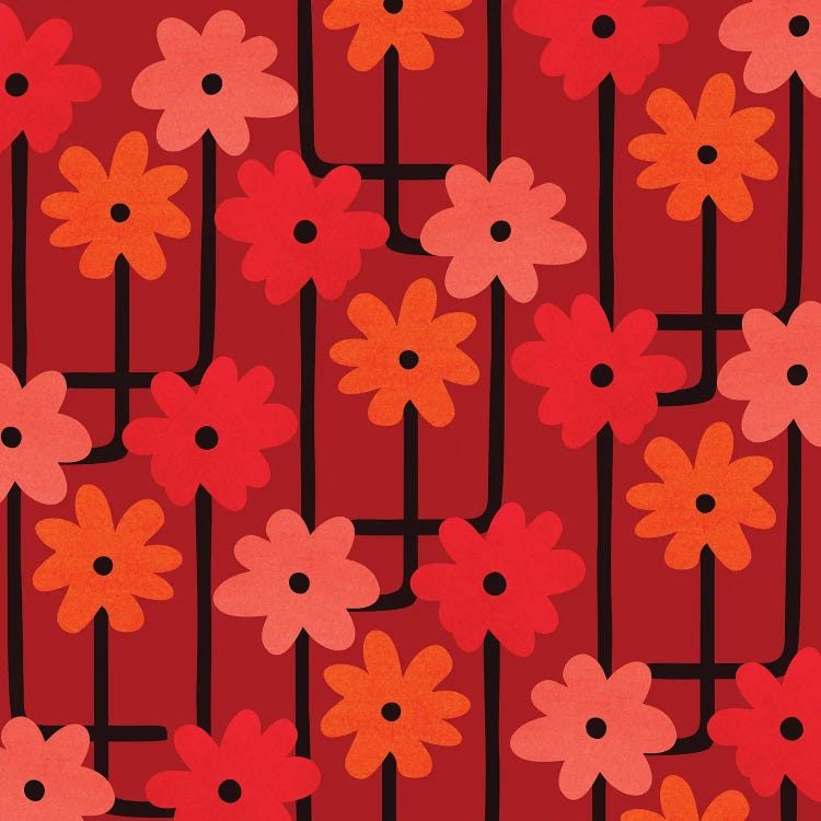 Blooms On The Move by Modern Tropical wall art
