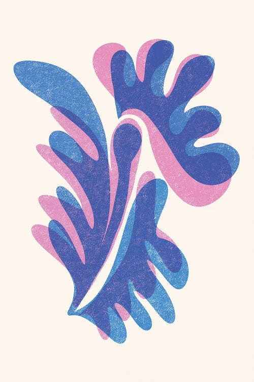 Butterfly Queen Risograph by Modern Tropical wall art