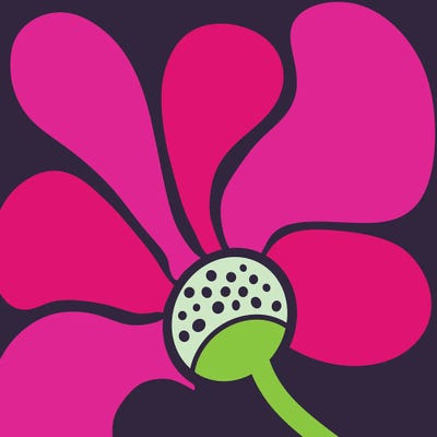 Magenta Bloom by Modern Tropical framed wall art