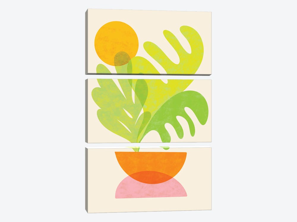 Salad Stack by Modern Tropical 3-piece Canvas Art