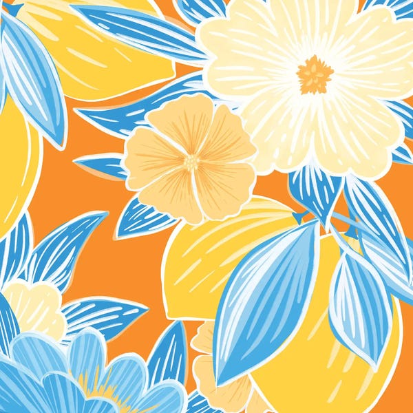 Dopamine Decor: Tropical Lemon Floral by Modern Tropical