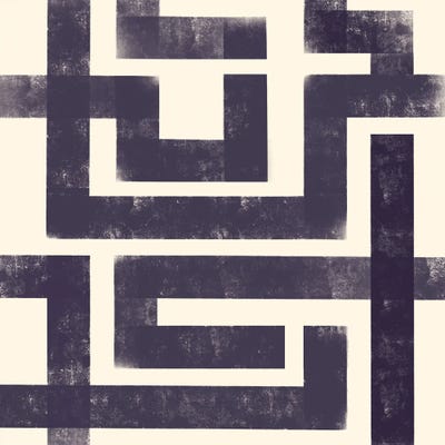 Black Maze by Modern Tropical framed wall art