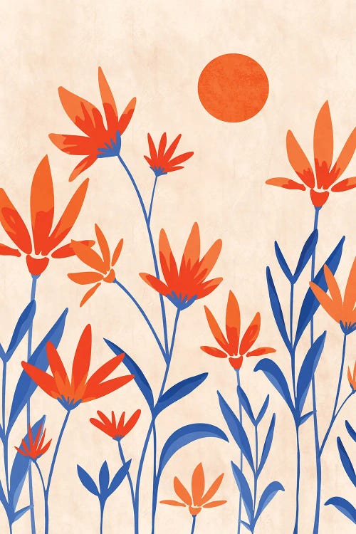 Cosmos And Sunshine by Modern Tropical wall art