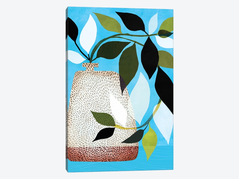 Ivy And Blue Sky II by Modern Tropical 1-piece Canvas Wall Art