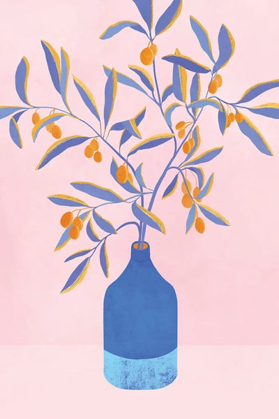 Modern Tropical: Blue Branches by Modern Tropical