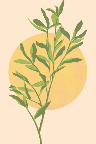 Eucalyptus Sunrise by Modern Tropical art print