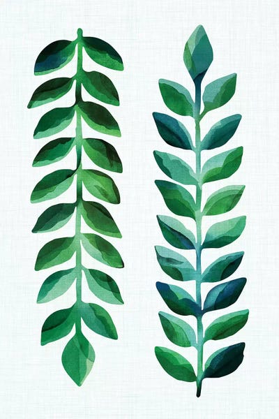 Minimalist Bohemian Decor: Leafy Goodness Dark  by Modern Tropical