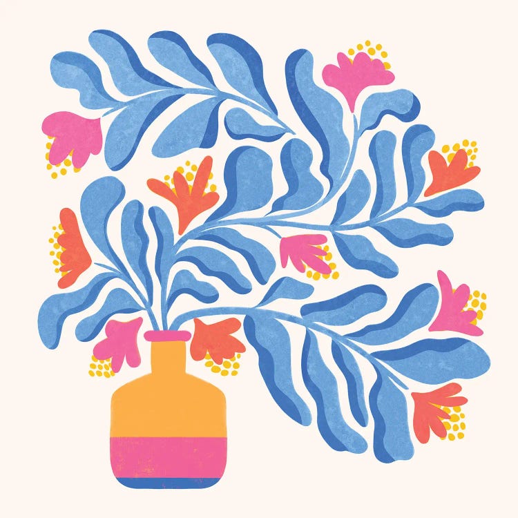 Hawaiian Hibiscus Bouquet by Modern Tropical wall art