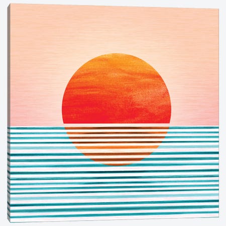 Minimalist Sunset Canvas Print #MTP44} by Modern Tropical Canvas Art Print