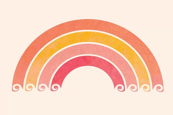 Rainbows: Retro Rainbow Waves by Modern Tropical