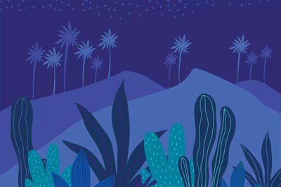 Starry Night by Modern Tropical framed wall art