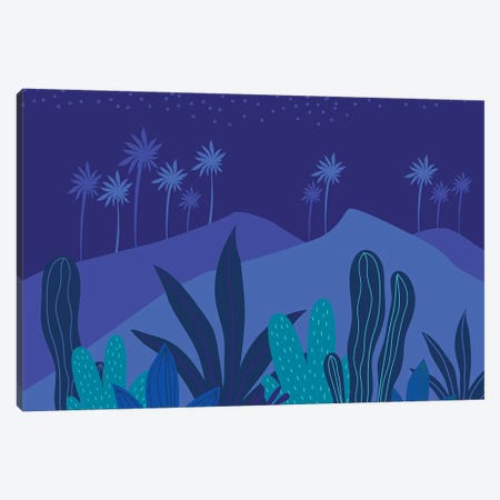 Starry Night Canvas Print #MTP62} by Modern Tropical Canvas Art